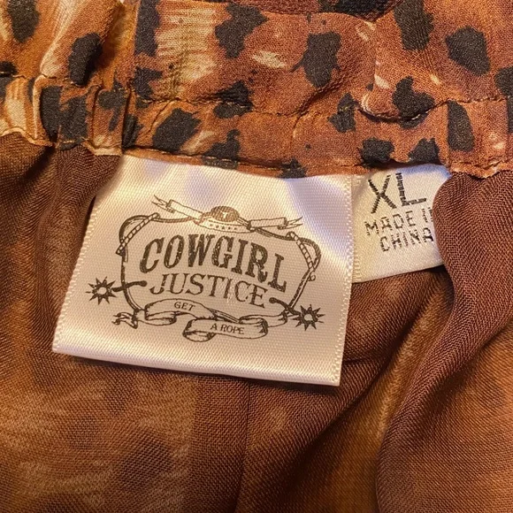 Cowgirl Justice Chiffon Cheetah Print Mini - Picture 6 of 7